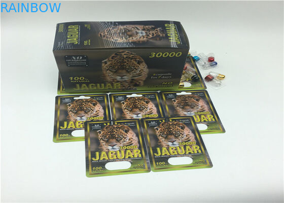 Черная карта волдыря упаковывая ФС коробка дисплея 35000 серий бумажная для мужских таблеток повышения