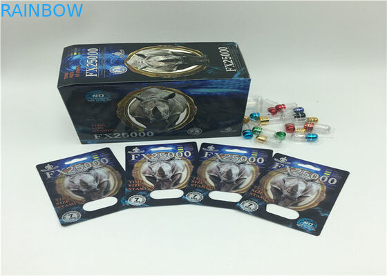 Изготовленная на заказ карта бутылки повышения людей пакета волдыря влияния логотипа 3Д упаковывая для супер медицины