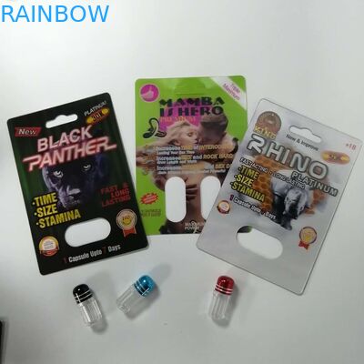 Носорог сексуальной карты волдыря таблеток повышения упаковывая 69 влагостойких Ресиклабле