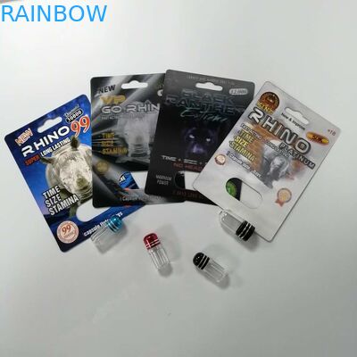 Носорог сексуальной карты волдыря таблеток повышения упаковывая 69 влагостойких Ресиклабле