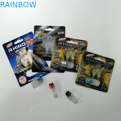 Карта волдыря медицины силы секса людей Повфул упаковывая сексуальный пакет таблеток носорога 69 повышения