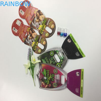 Носорог бренда 69 таблеток капсулы Блистер подгонянный паковать таблеток секса 3д карты пластиковый