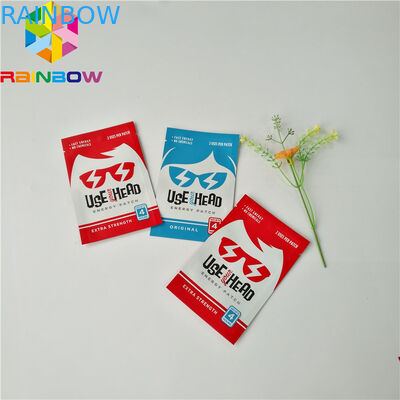 Пластиковыми мешок маски алюминиевой фольги пакетов Мылар плоскими прокатанный сумками лицевой с зазубриной разрыва