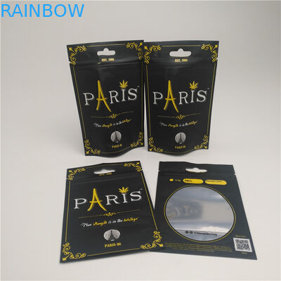 Ясное окно стоит вверх сумка доказательства КБД запаха мешка упаковывая с Чильдпрооф молнией