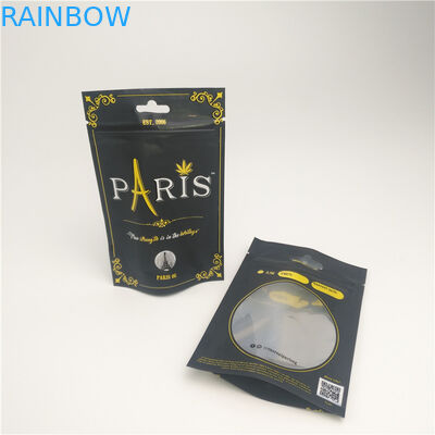 Ясное окно стоит вверх сумка доказательства КБД запаха мешка упаковывая с Чильдпрооф молнией