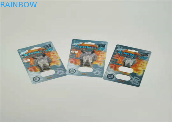 Карта волдыря влияния мамбы 3д упаковывая подгонянное печатание для таблеток секса капсулы