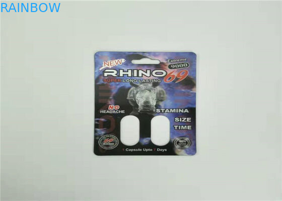 Карта волдыря влияния мамбы 3д упаковывая подгонянное печатание для таблеток секса капсулы