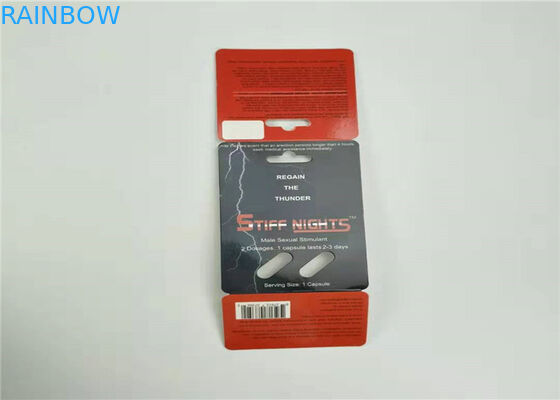 Карта носорога 69 карты волдыря капсул медицины 2 таблетки упаковывая с пластиковой бутылкой крышки