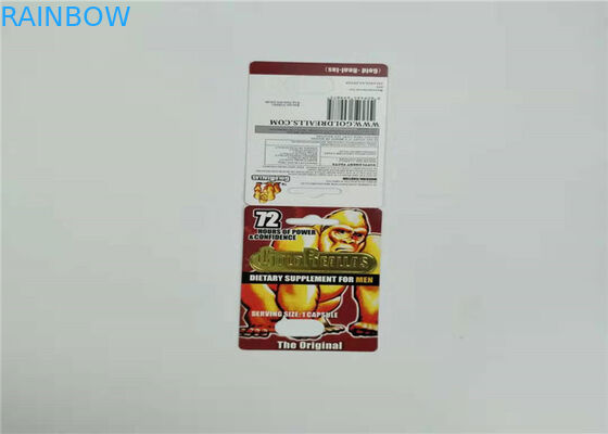 Карта вставки таблеток секса капсулы карты волдыря носорога 69-9000 упаковывая пластиковая для мужского Энхансемен