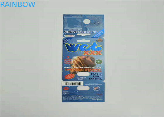 Одна карта установленной таблетки секса бумажная упаковывая красный цвет таможни карты волдыря носорога В7 мычки