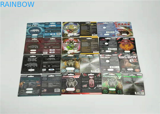 карта волдыря бумаги буйвола 7000К упаковывая красную фольгу штемпелюя офсетную печать