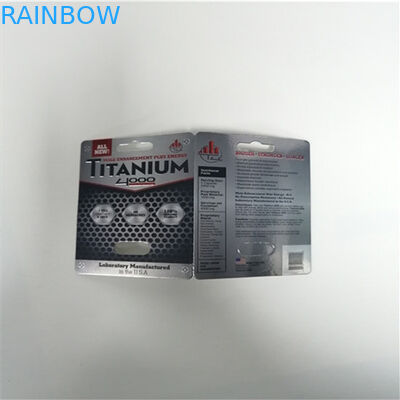 Стифф коробки карт волдыря 3д белой пантеры 7К упаковывая для мужской таблетки повышения