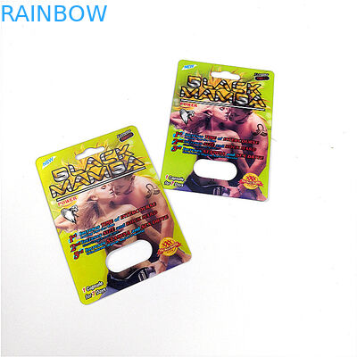 Волдырь Фаддиш скольжения пластиковый упаковывая крышку черной карты Мамса 3д пластиковую для таблеток секса