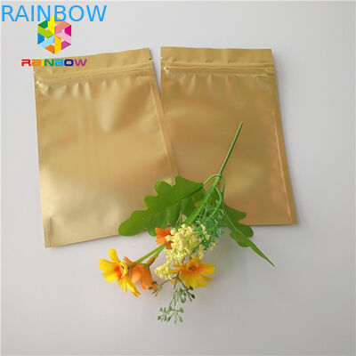 Штейновые лоснистые Зиплок полиэтиленовые пакеты упаковывая металлическое саше сусального золота для Кбд Кратом