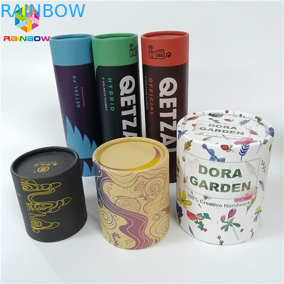 Логотип округлой формы бумажной коробки Крафт упаковывая изготовленный на заказ напечатал для подарка/косметик/еды