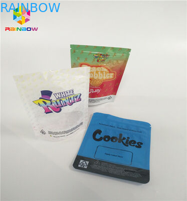 Чильдпрооф 3.5г стоят вверх сумки мешка молнии подгоняют доказательство запаха пакета Рунтц печати