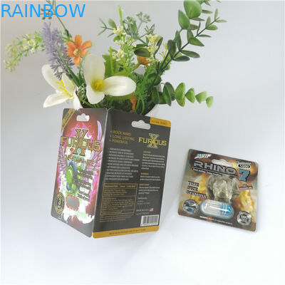 Подгонянная таблетка повышения представления человека пакета волдыря 3Д упаковывая сексуальная Блистерс