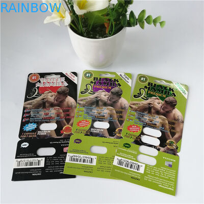 Подгонянная таблетка повышения представления человека пакета волдыря 3Д упаковывая сексуальная Блистерс
