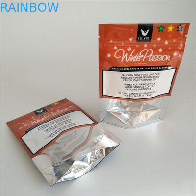 Ресеалабле еда влагостойкие 3 сумки замка застежка-молнии алюминиевой фольги - загерметизированная сторона