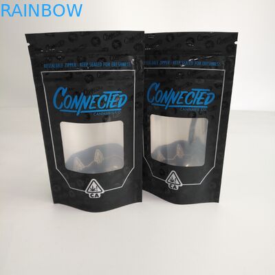 Молния доказательства запаха Ресеалабле стоит вверх мешок молнии с алюминием окна внутрь