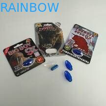 Капсула таблетки секса большой карты волдыря бумаги мальчика 9С упаковывая с прозрачными стикерами Блистерс бутылки