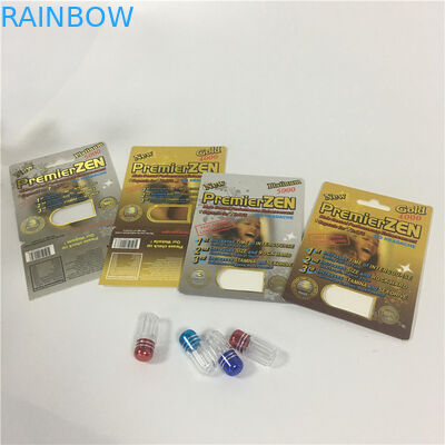 Использование таблеток усиливающего агента карты волдыря бумаги КБД упаковывая мужское с УЛЬТРАФИОЛЕТОВЫМИ коробками дисплея