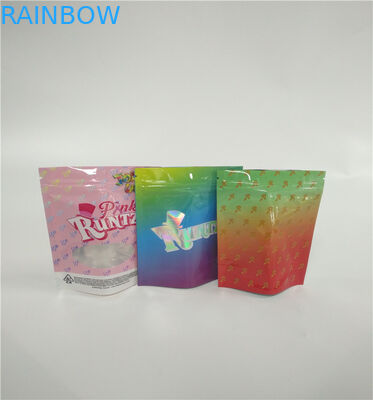 Ладан Ресиклабле замка застежка-молнии пластиковый травяной упаковывая логотип мешка молнии Дойпак напечатанный таможней