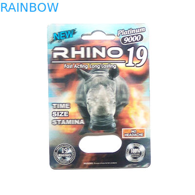 Приложенные таблетки пантеры/мамбы/носорога В7 мужские повышения бумажной коробки печатания Гравнре упаковывая