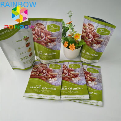 Штейновая законченная алюминиевая фольга стоит вверх печатание съестного плода мешка отрывистое упаковывая изготовленное на заказ