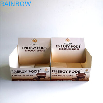 Коробка Папербоард Эко дружелюбная Крафт, складная встречная коробка дисплея для шоколада