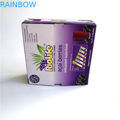 Повторно используйте складную бумажную коробку упаковывая, подгонянную коробку дисплея размера бумажную для ягод