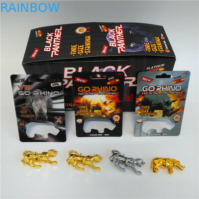 Идет карта волдыря таблетки повышения людей носорога упаковывая с диаграммой бутылкой носорога волдыря