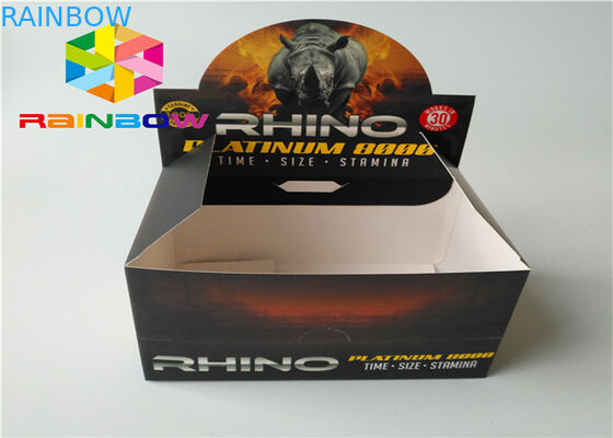 Повторно использованная коробка дисплея бумаги рифленая розничная встречная для сока Э- Э- Вапе пара жидкостного