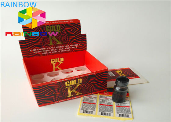 Повторно использованная коробка дисплея бумаги рифленая розничная встречная для сока Э- Э- Вапе пара жидкостного