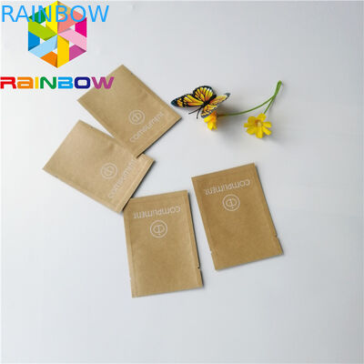 Небольшая повторно использованная алюминиевая фольга печатания бумаги Брауна Крафт изготовленная на заказ влагостойкая