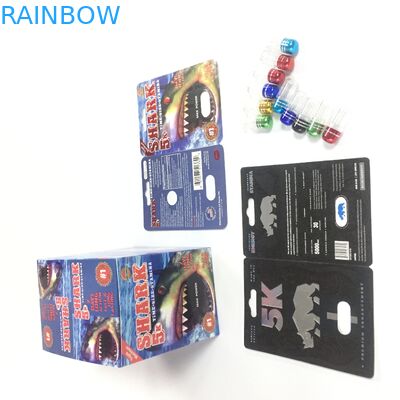 Бутылка крышки мужского скольжения носорога 69 упаковки карты волдыря таблеток повышения пластиковая