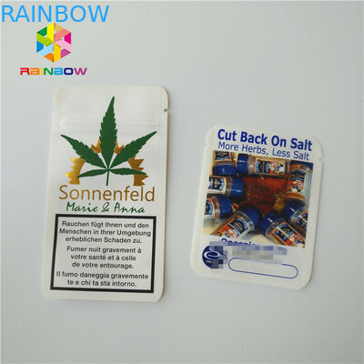 Засоритель бумаги Крафт кладет мешок в мешки фольги упаковывая Зиплок алюминиевую фольгу для порошка 1/4 граммов