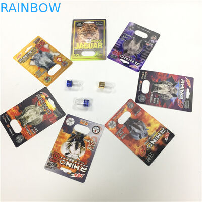 НОСОРОГ 8/11/25 таблеток 3д представления повышения упаковки карты волдыря дисплея мужских опорожняет контейнер