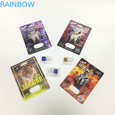 НОСОРОГ 8/11/25 таблеток 3д представления повышения упаковки карты волдыря дисплея мужских опорожняет контейнер