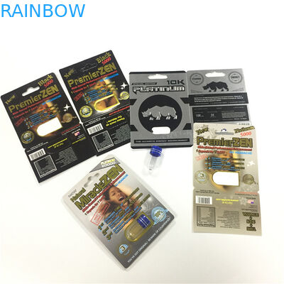 НОСОРОГ 8/11/25 таблеток 3д представления повышения упаковки карты волдыря дисплея мужских опорожняет контейнер