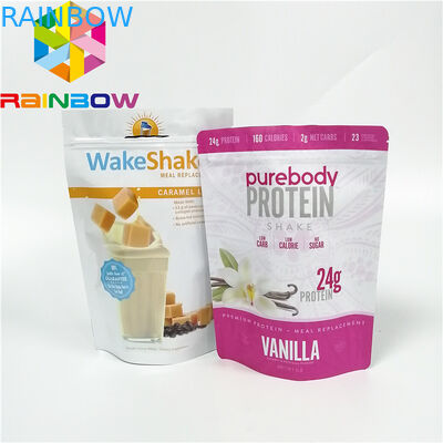 Чистая упаковка пластиковых мешков порошка витамина К стоит вверх верхний мешок фольги Мылар застежка-молнии