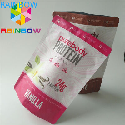 Чистая упаковка пластиковых мешков порошка витамина К стоит вверх верхний мешок фольги Мылар застежка-молнии