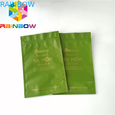 Пластиковые выровнянные фольгой стоят вверх печатание Гравуре заботы кожи соли для принятия ванны мешка молнии упаковывая