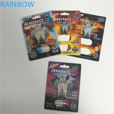 Пакет волдыря коробки дисплея упаковывая печатание 3д для таблеток повышения мамбы мужских