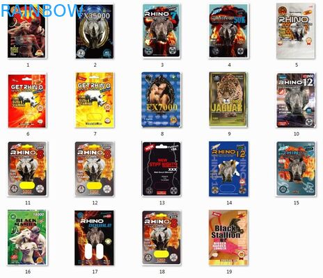 Мамба прочной карты волдыря упаковывая/большая винная бутылка 25к/жесткая коробка дисплея капсулы таблетки носорога 69 Рокс