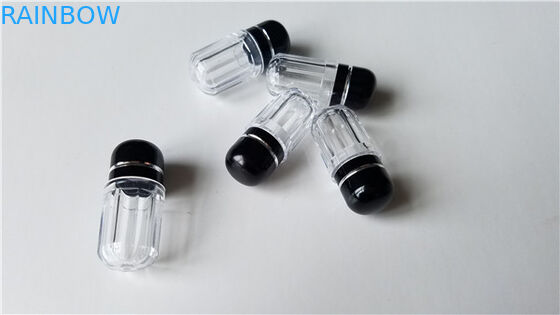 Крышка металла ясных пластиковых контейнеров капсулы носорога Боттлесс таблетки красочная для карт 3Д