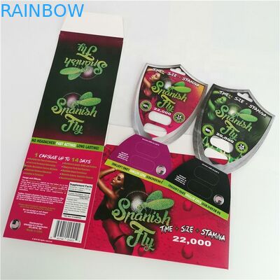 Мужская карта пакета волдыря таблеток повышения упаковывая бумажная для капсул таблетки секса Д2