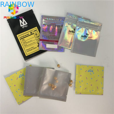 Запахните жарой доказательства - загерметизированными таблетками планшета косметик упаковывая мини дюймы 3кс5 с ясной задней частью