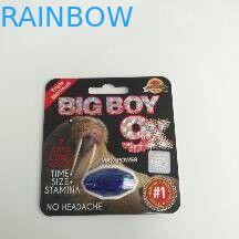 Таможня напечатала карту волдыря упаковывая больших мальчика/мамбы носорога для контейнера формы капсулы/диаманта