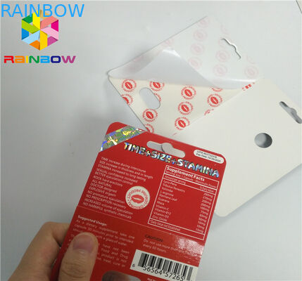 Сползите таблетки повышения карты вставки волдыря мужские пакуя финиш поверхности 3Д